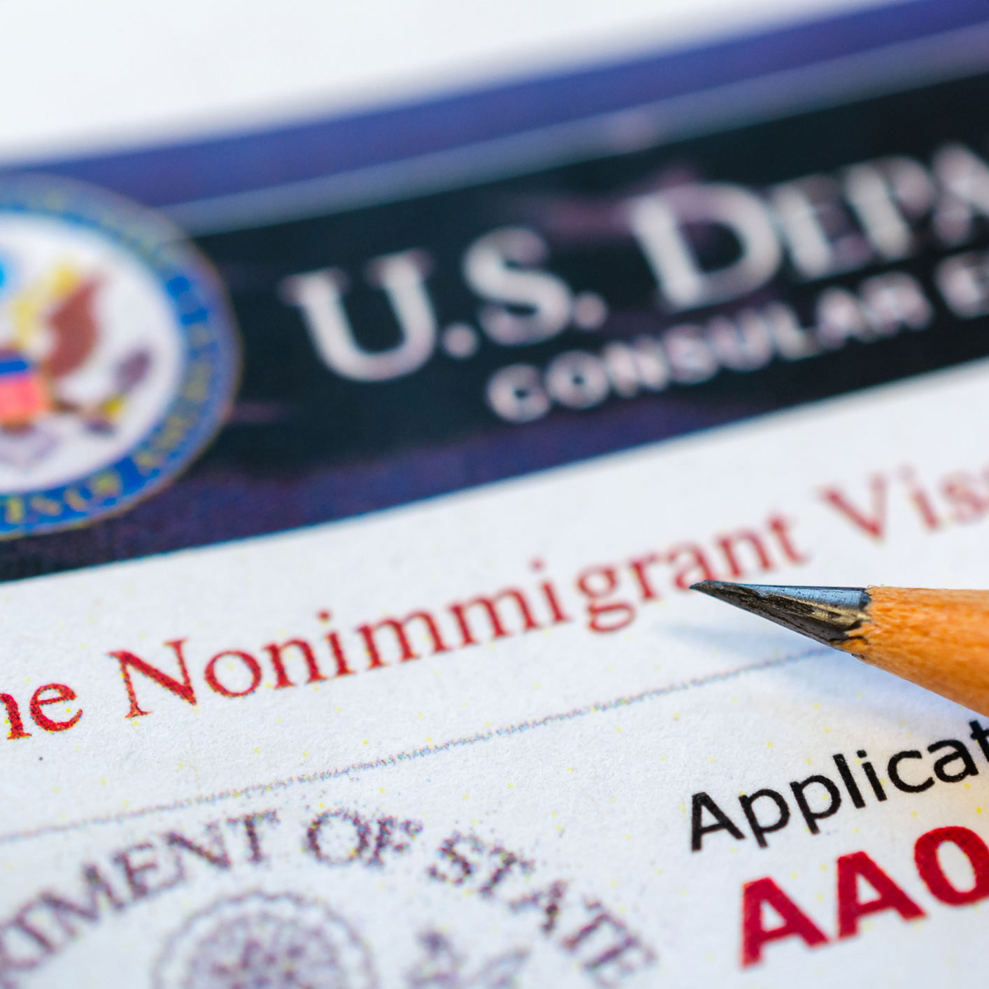 Close up of via application